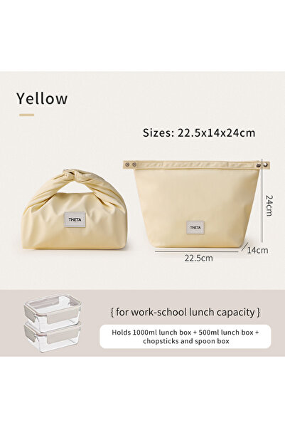 Choice حقيبة غداء تيانزونغ الصفراء للنساء من OL معزولة حرارياً وحقيبة تبريد و...
