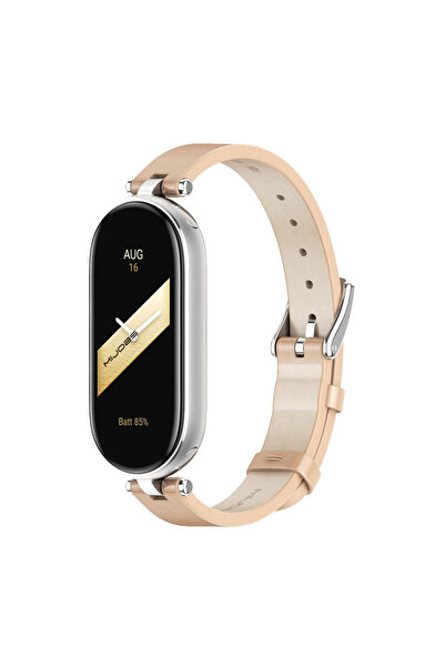 Choice سوار ساعة Mi Band 10 بلون المشمش الفضي لساعة Mi Band 10 9 8 7 6 5 4 3 ...