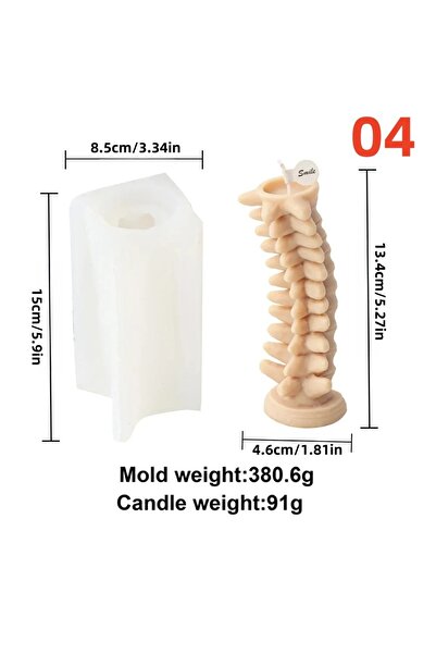 choice2 جمجمة يد 04 قالب شمعة عمود فقري 1 قطعة لديكور الهالوين شموع معطرة فاخ...