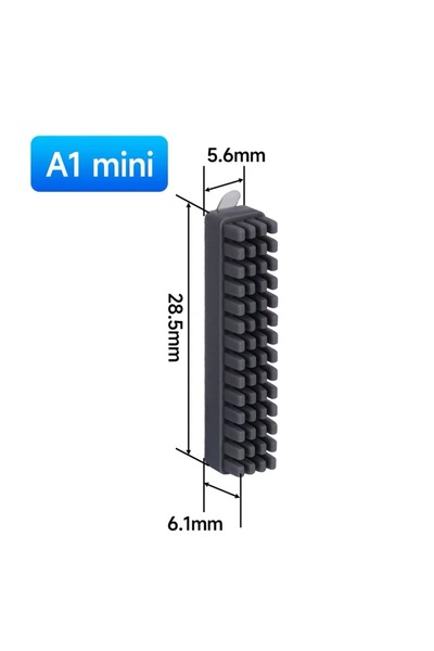Choice1 فرشاة فوهة صغيرة A1 لمختبر Bambu Lab A1 فرشاة سيليكون ممسحة مثبتة على قاعدة ساخنة لـ Bambulab
