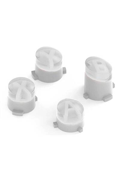 Choice طقم تعديل أزرار ABXY بديلة من YuXi باللون الأبيض لجهاز تحكم Xbox One S...