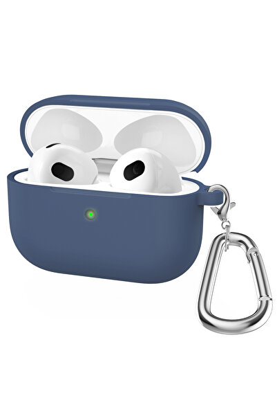 Choice غطاء أزرق داكن لسماعات AirPods الجيل الثالث، ملحقات سماعات الأذن اللاسلكية بتقنية البلوتوث لسماعات AirPods