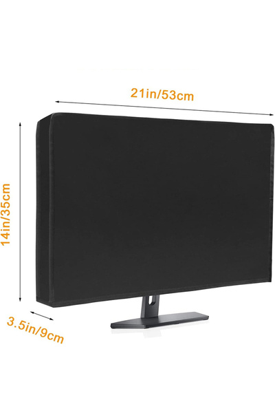 Choice غطاء غبار لشاشة الكمبيوتر المكتبي مقاس 53 × 35 × 9 سم مصنوع من قماش أك...