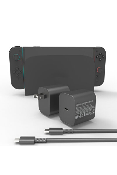 Choice US Plug 60W AC Adapter For Nintendo Switch 2 Type C Fast Charger Power...