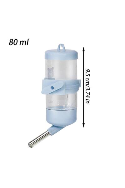 Choice زجاجة مياه زرقاء لموزع مياه القنفذ والهامستر بدون تنقيط، ملحقات صغيرة ...