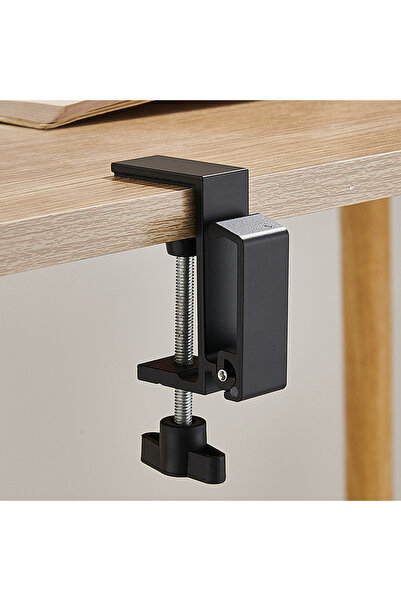 Choice قطعتان باللون الأسود، قطعة ونصف، خطاف حافة مكتب قابل للتعديل والطي، حا...