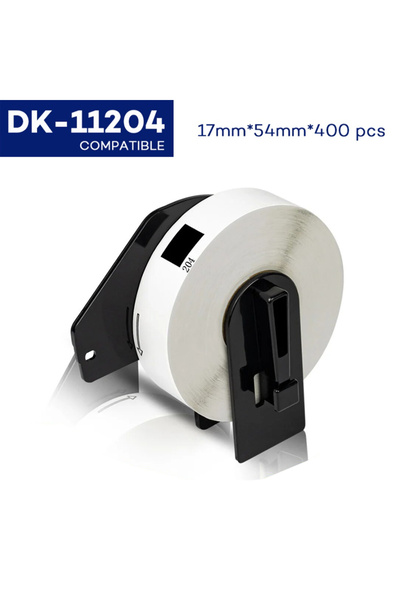 Choice ملصقات حرارية (لفافة واحدة) متوافقة مع طابعة Brother QL طراز DK11204 ط...