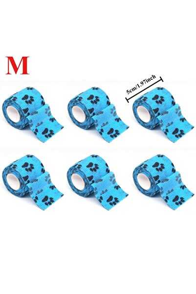 Choice4 5 سم × 4.5 متر 6 قطع أزرق سماوي 12/6 قطع من ضمادات ذاتية اللصق لأدوات...