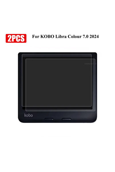 Choice واقي شاشة زجاجي مقوى من قطعتين لجهاز Kobo Libra 2 Clara Colour BW Clear KOBO