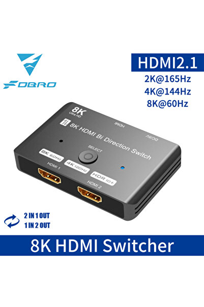 Choice HD 8K Switch FDBRO HDMI 2.1 Bi-Directional Switcher Adapter Splitter 8...