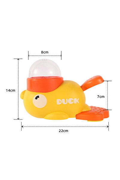 Choice Yellow 2-in-1 Interactive Dog Toy Pet Automatic Food Treat Dispenser Cartoon Duck Design Slow Food P