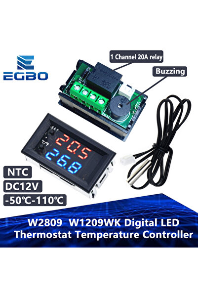 Choice 1 قطعة W2809 W1209WK وحدة تحكم في درجة الحرارة الرقمية LED ترموستات در...