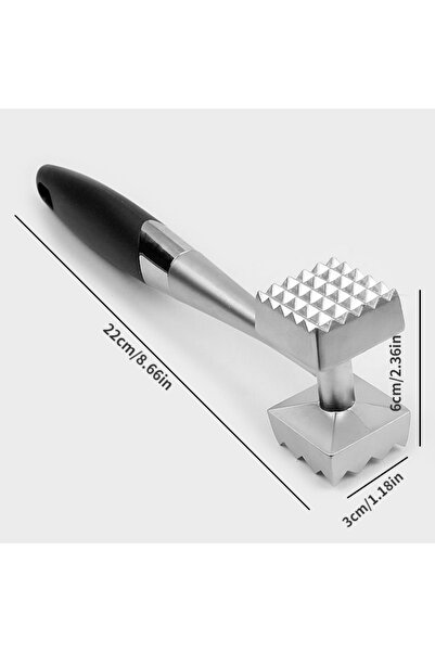 Choice قطعة واحدة من أدوات المطبخ لتقطيع اللحوم الطرية السائبة المصنوعة من الفولاذ المقاوم للصدأ ومطرقة اللحم الاحترافية وأدوات الطبخ للمطبخ