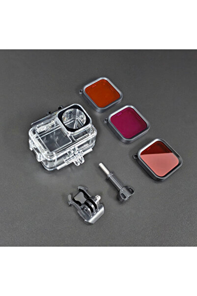 Choice جراب شفاف مقاوم للماء حتى عمق 50 مترًا لكاميرا DJI OSMO Action 5 Pro 4 3 مع غطاء حماية للغوص تحت الماء