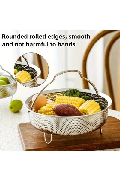 Choice سلة بخار طعام صغيرة من الفولاذ المقاوم للصدأ 304 لطهي البيض واللحوم با...