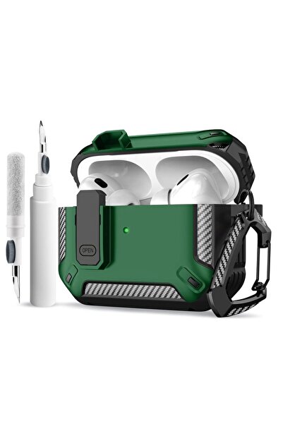 Choice حافظة AirPods Pro 3 باللون الأخضر مع قفل آمن للقلم وغطاء AirPods Pro 3...