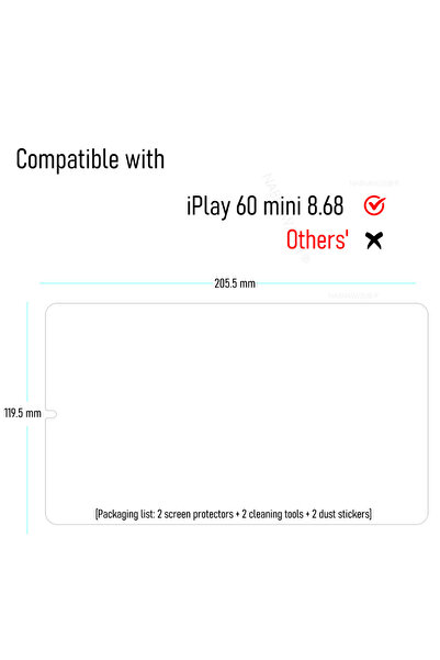 Choice لـ iPlay 60 mini لـ Alldocube iPlay 60 mini واقي شاشة من الزجاج المقسى...