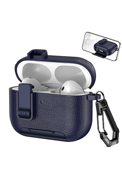 Choice حافظة واقية جديدة لسماعات AirPods Pro 3 8 2025 مزودة بقفل آمن وقوس جلدي