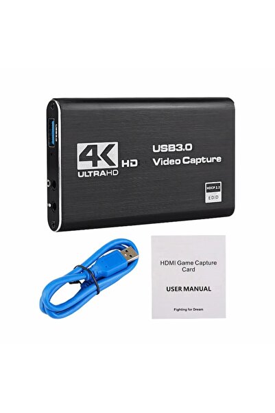 Choice بطاقة التقاط فيديو عالية الدقة 4K 1080p 60 إطارًا في الثانية باللون ال...