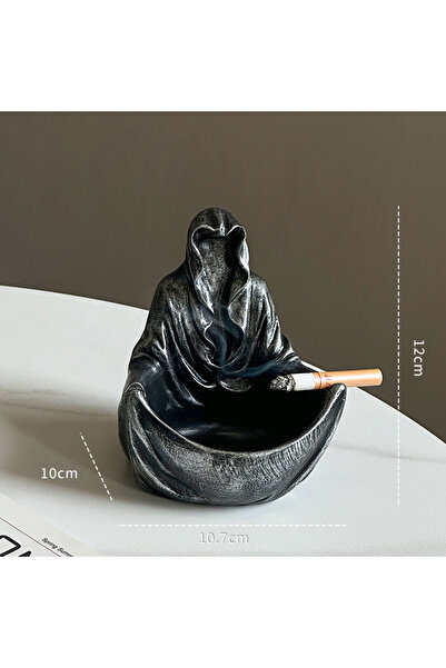 Choice رجل غامض، منفضة سجائر إبداعية، متعة راقية، شخص غامض يرتدي ملابس سوداء، ديكور سطح المكتب، مضاد