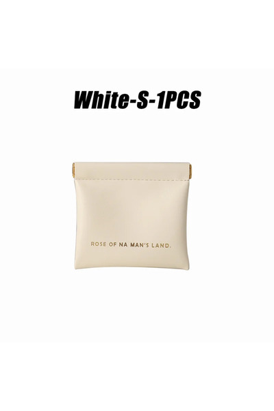 Choice حقيبة مكياج صغيرة بيضاء S-1PC، حقيبة تخزين رقمية محمولة صغيرة الحجم، ت...