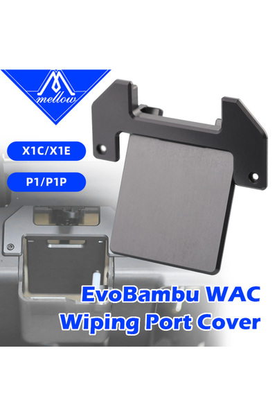 Choice Mellow EvoBambu CNC Metal Wiper Upgrade Kit for Bambu Lab X1 / P1 Series DIY 3D Printer Accessori...