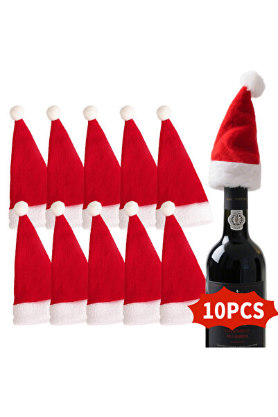 Choice 10 قطع من قبعات سانتا الصغيرة لتزيين الكريسماس بتصميم كرتوني للسيارة و...