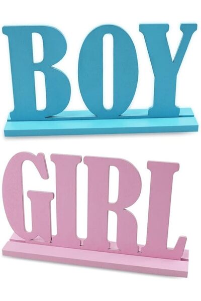 Choice مجموعة واحدة من زخارف الطاولة الخشبية متعددة الألوان للأولاد والبنات، ...