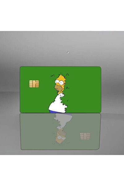 Miniso مجموعة واحدة من ملصقات كرتون عائلة سيمبسون (4 قطع) - ملصقات بطاقات ائت...