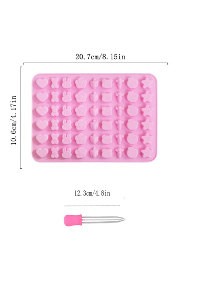 Choice قالب صابون على شكل قلب من السيليكون مكون من قطعة واحدة/قطعتين مع قطارة...