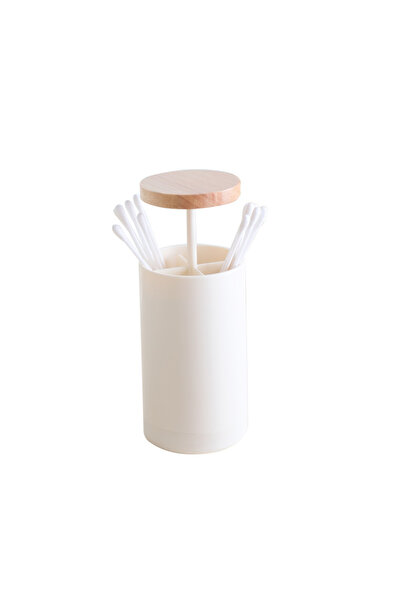 Choice circular style Toothpick Holder Cotton Swab Box Multi Compartment Orga...