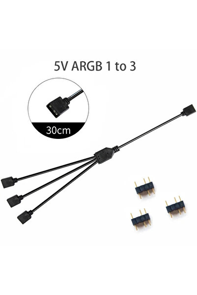 Choice 5V 1 to 3 12V 4PIN RGB Sync Motherboard Cable 5V 3Pin ARGB 1 to 2/3/4/5 Ways Extension Line