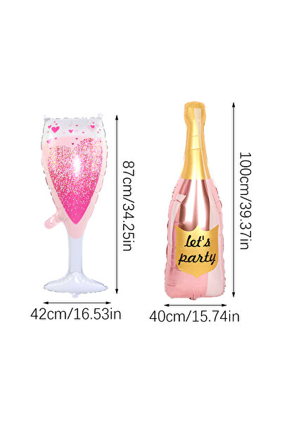 Choice Other Wine Bottle 2pcs Rose Gold Party Wine Bottle Balloons, Wine Bott...