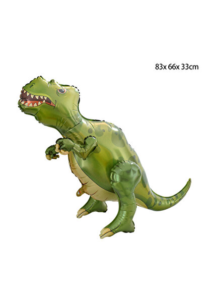 Choice كما هو موضح A03 بالونات كبيرة من رقائق معدنية على شكل ديناصور رباعي الأبعاد، حيوانات الغابة، هدايا حفلات أعياد ميلاد الأولاد الصغار، جوراسيك إس