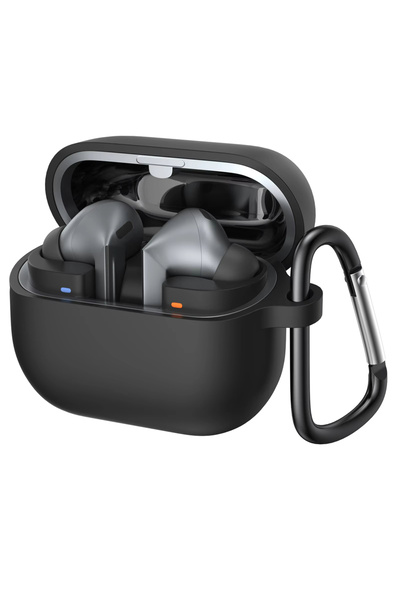 Choice لسماعات Buds 3 باللون الأسود، غطاء حماية من السيليكون الناعم لسماعات B...