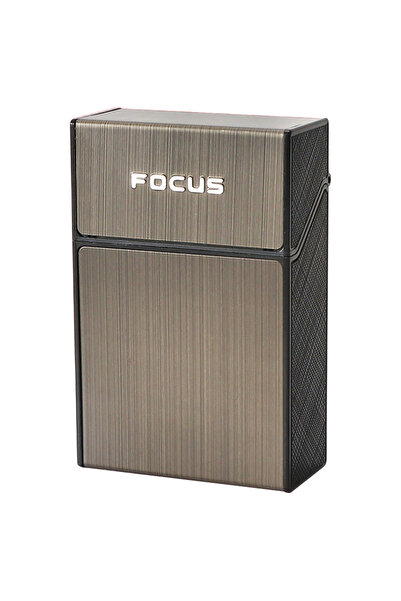 Choice Black gray Metal Cigarette Case for 20Pcs Cigarettes Portable Crush-Proof Moisture-Proof Aluminum Ci