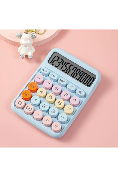 Choice1 آلة حاسبة ملونة من قطعة واحدة، مع شاشة LCD كبيرة، وزر آلة حاسبة، آلة ...