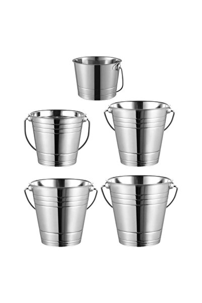 Choice 3000ML Ice Bucket Heavy Duty French Fries Container Metal Ice Pail for...