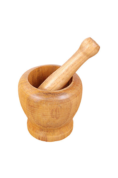 Choice مجموعة هاون ومدقة خشبية، مطحنة فلفل وتوابل خشبية، مطحنة أعشاب، وعاء خلط الثوم، مطبخ