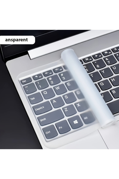 Choice واقي لوحة مفاتيح سيليكون شفاف فائق النحافة لأجهزة الكمبيوتر المحمولة مقاس 12 إلى 14 بوصة - مقاوم للماء والغبار