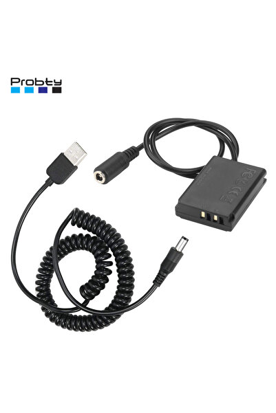 PROBTY NB13L NB-13L بطارية وهمية DR-110 محول طاقة USB-A مقرن تيار مستمر لكامي...