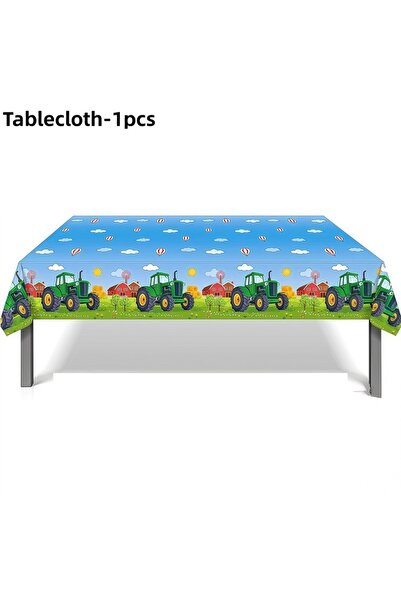 Choice مفرش طاولة آخر قطعة واحدة من مفرش المائدة الأخضر لموضوع جرار المزرعة و...