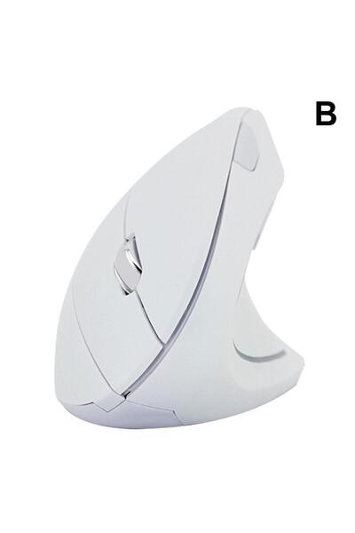 Choice ماوس لاسلكي عمودي أبيض مريح مع مستقبل USB، توصيل وتشغيل 800 1200 1600 نقطة في البوصة، زر لكل