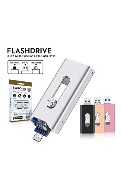 Choice 64 GB Silver USB Flash Drive Photostick High Speed Sticks External Storage Pen Drive For Phone iPhon
