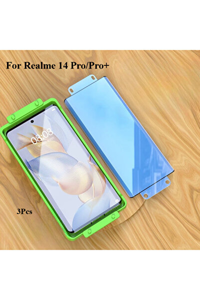 Choice ريلمي 14 برو، 3 قطع، واقي شاشة سيراميك ثلاثي الأبعاد عالي الدقة لهاتف ...