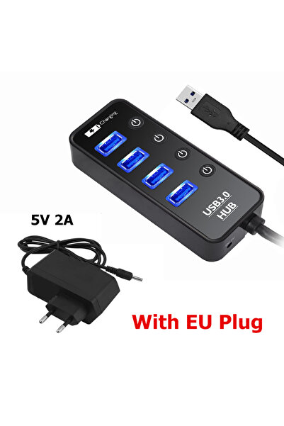 Choice 4 port with EU plug USB HUB 4 Port 3.0 Smart Phone Charger Multi Accessories With Power Adapter For