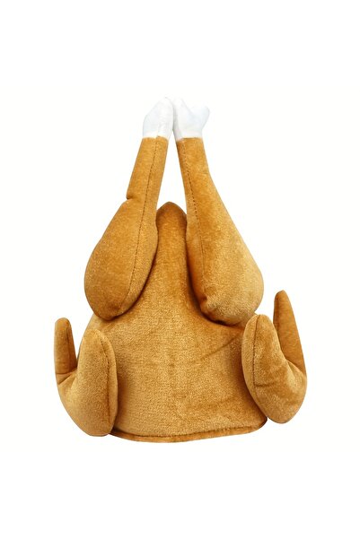 Choice قبعة طبلة ديك رومي صفراء لعيد الشكر، قبعة طاهٍ احتفالية، لا تحتاج إلى ...