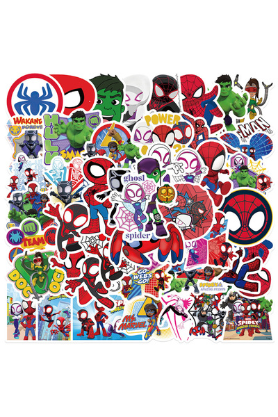 Choice 50PCS 10/30/50pcs Cool Disney Marvel Spider Man and His Amazing Friends Stickers Skateboard Laptop P