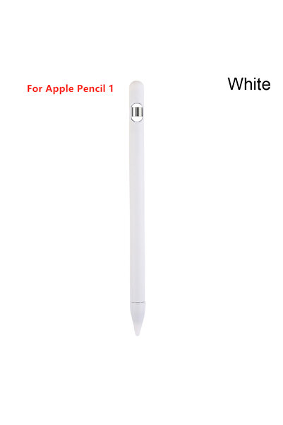 Choice غطاء قلم رصاص سيليكون أبيض أربعة في واحد لجيل القلم الذكي الأول، حافظة...