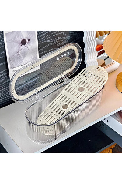 Choice With drain board Hair Accessories Organizer Acrylic Storage Box Clear Hair Tie Organizer for Headban